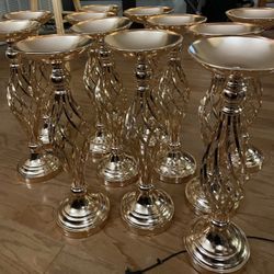 New Candles/flower Holders- $50 Per Pair 