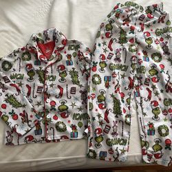 Kid Size 6 Grinch Pajamas 