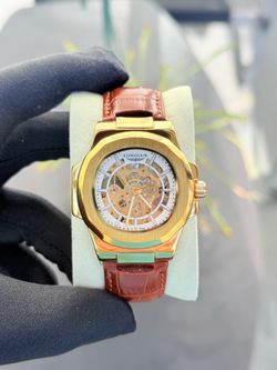 Watch New Royal Skeleton Gold Brown Edition