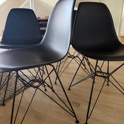 Black dinner chairs