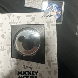 1/2 Oz Silver Mickey Mouse Agoro 