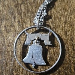 Hand-Crafted Franklin Half-Dollar Coin Pendant 