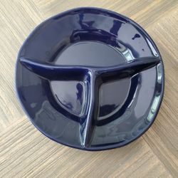 Crate & Barrel Serving 3 Section Bowl Italian 