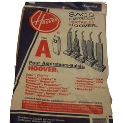 Genuine Hoover Type A Vacuum Filter Bags Pack Of Three Brand New Sealed