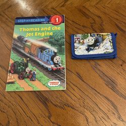 Thomas & Friends Book (Thomas and the Jet Engine) and Wallet