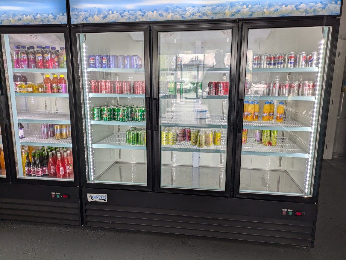 3 Door Commercial Display Fridge