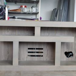 TV Stand and Large Matching Mirror 