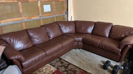 Pure Italian Leather Scandinavian Sectional Sofa