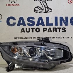 2016-2021 HONDA CIVIC HALOGEN HEADLIGHT RIGHT PASSENGER SIDE AFTER MARKET 