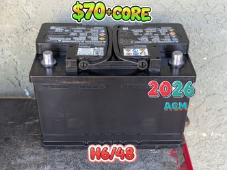 AGM Car Battery Group Size 48/H6