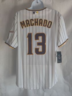 New Women's Padres Machado #13 White Jerseys Stitched