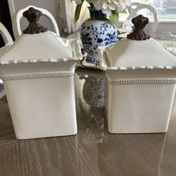 2pc. Canister Set Ivory