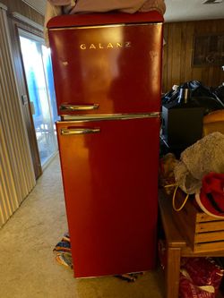refrigerator Galanz red retro refrigerator