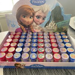 Disney Frozen Anna Elsa Olaf 60x Stampers Self-inking Birthday Party Favors 