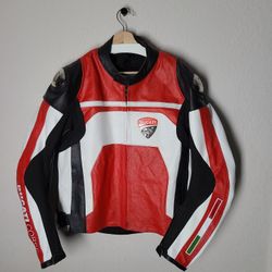 Ducati Motorcycle leather jacket Large New
