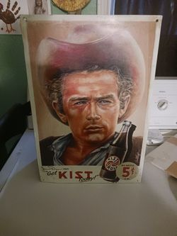 James Dean Kist Kola Vintage Metal Tin Sign. (10 3/4"×16")