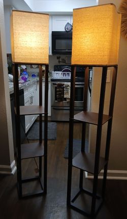 Decorative Lamps with 2 shelves $30 each or both for $50