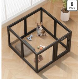 Puppy/Dog Playpen clear acrylic 8 panels