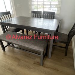 Dining Table Set With Bench