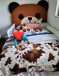 Handmade Genuine Leather Teddy Bear Bed