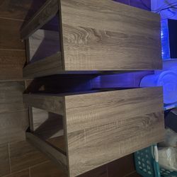 Monarch Specialties Accent End Side Lamp Tables With Shelf
