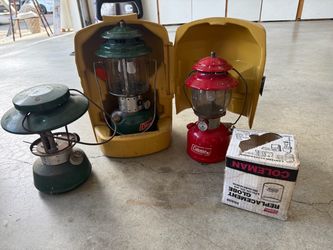 Coleman lantern collectible lot