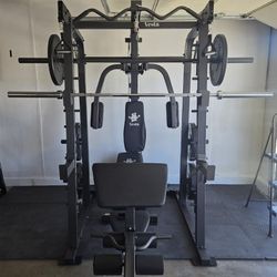 Smith Machine 2001 | Multi-Use Adj Bench | Gym Equipment | Fitness | Squat Rack | Excercise |🔴WEIGHTS AND BARBELL SOLD SEPARATELY 🔴 FREE DELIVERY 🚚