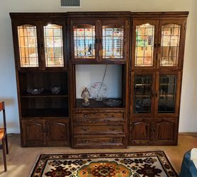 3 Unit Curio/Entertainment Center, Excellent Condition