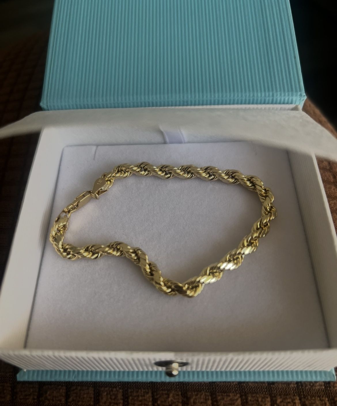 Real 14k Gold Diamond Cut Rope Chain 