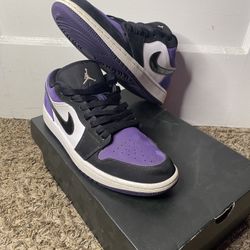 Air Jordan 1 Low ‘Court Purple’ - Size 9 Mens