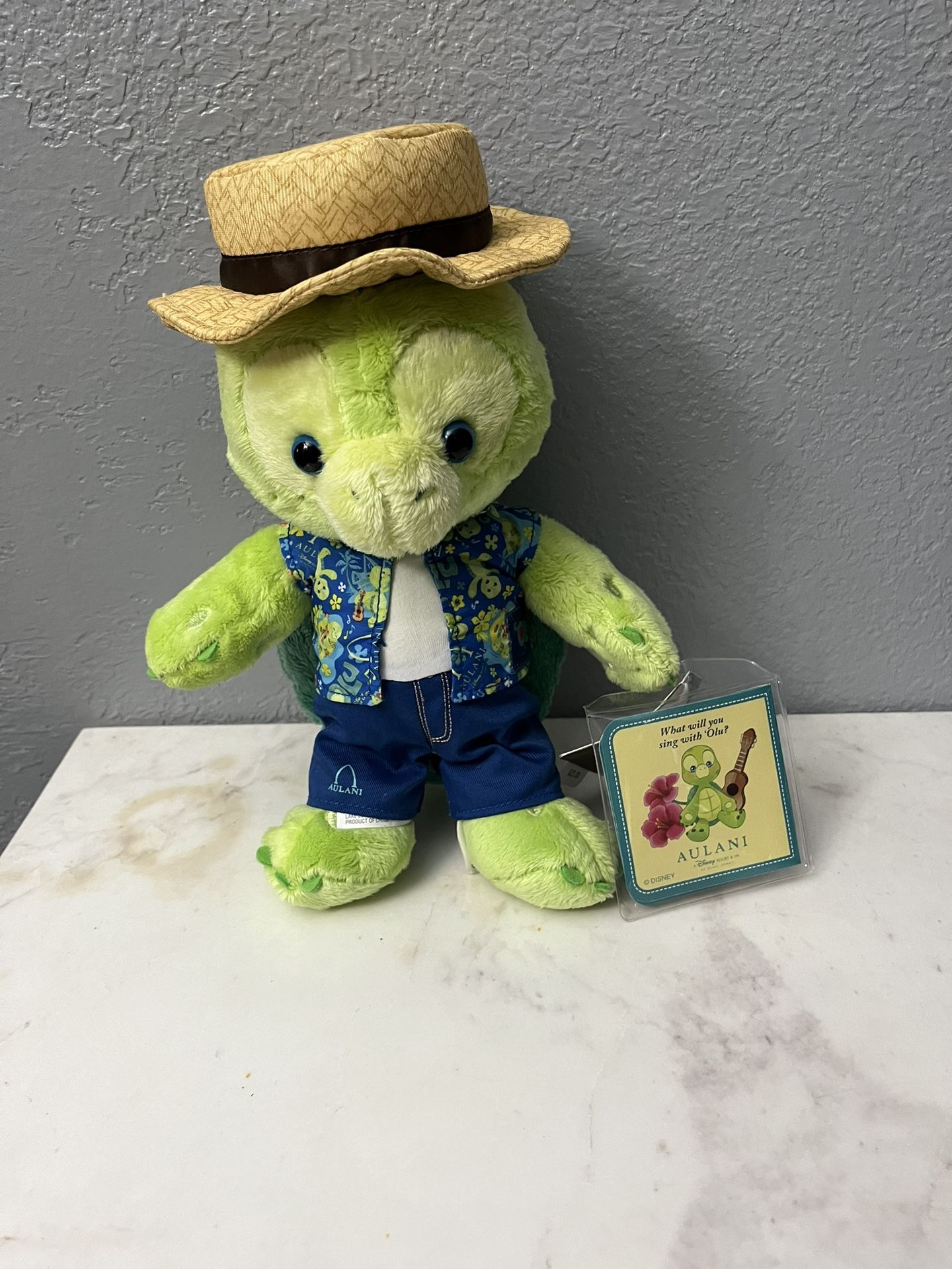 Disney Aulani Resort Olu Plush Sea Turtle Aloha Duffy Friend. Brand New With Tags