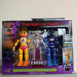 FNAF Endo Series Wave 2 Toy Chica & Highscore Toy Chica Jazwares Collector Figure NEW