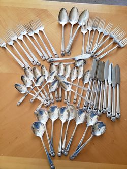 50pc Roger's Silver-plated Flatware Eternally Yours 50pc