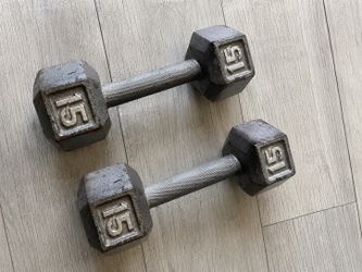 15 pound dumbbells