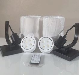 lámparas de pared inalámbrica (2) con control remoto