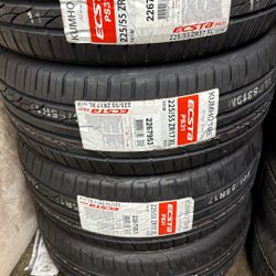 225/55/17 Kumho Tires 