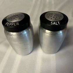 Kromex Aluminum Salt & Pepper Shakers