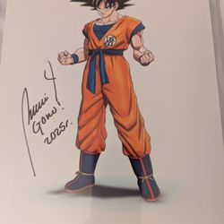 Autographed Goku Dragon Ball Z Photo