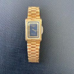 LONGINES men’s Gold Tiger Eye Dial Swiss Watch 1980s
