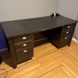 Big black desk