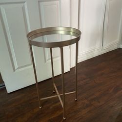 Rose Brushed Side End Table 