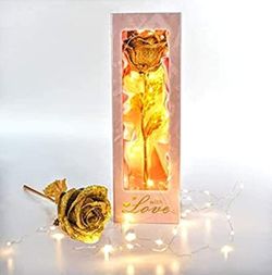 24k Gold Light Up Rose