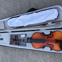 Violin With Case And Bow