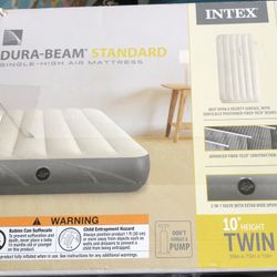 Intex Dura Beam Standard Single High Air Mattress