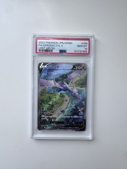POKEMON JAPANESE AERODACTYL V 106 LOST ABYSS JAPANESE SWORD & SHIELD PSA 10