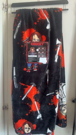 Chucky and Tiffany Halloween blanket