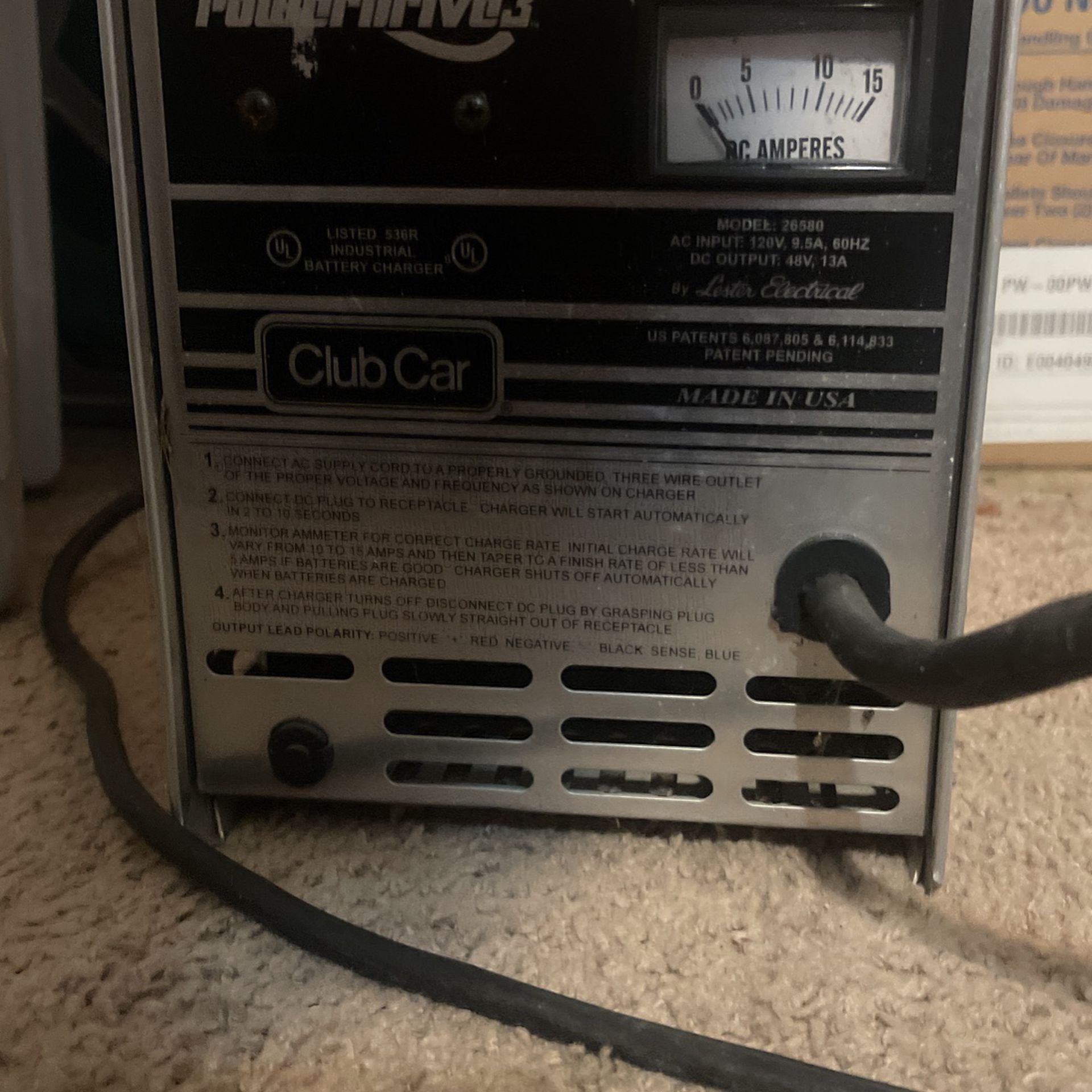 Club Car Battery Charger For Golf Cart