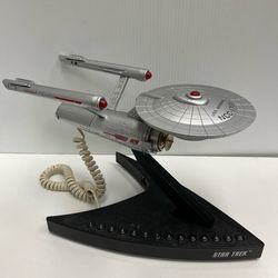 Vintage TeleMania Star Trek USS Enterprise Telephone Collectible 1993 NCC-1701