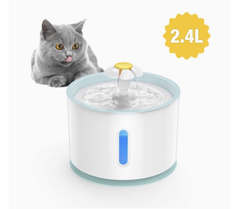 Cat water fountain with 7 extra filters