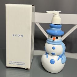 Avon Plastic Snowman Soap Dispenser Pump New